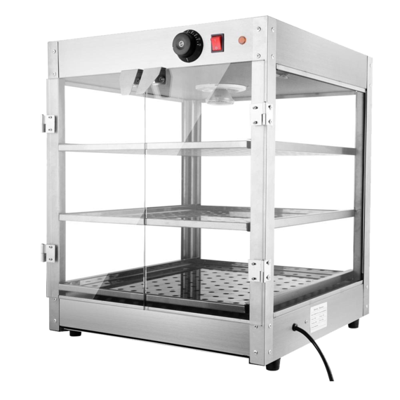 Yescom 3 Tier 110v Commercial Countertop Food Pizza Warmer 750w